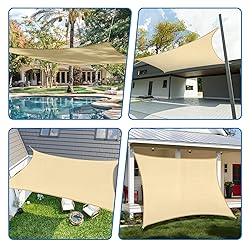 TANG Sunshade Sail 13' x 20' Beige Rectangle Shade
