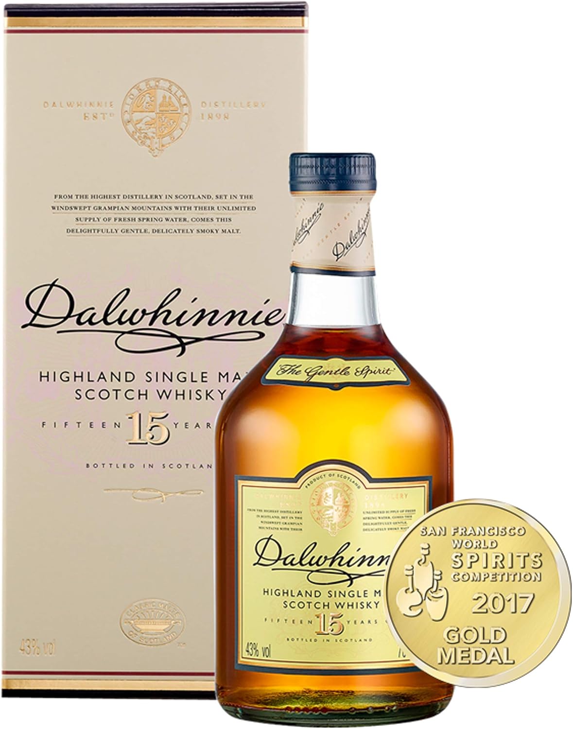Dalwhinnie 15 Years Old Single Malt Scotch Whisky 70cl with Gift Box - Image 5