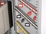 Burg-Wachter KC100H Heavy Duty Double Door Key Cabinet 100 Hooks Grey view 7