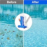 BLIKA Swimming Pool Vacuum Cleaner & Skimmer Net Set 63" Pole view 6