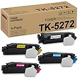 RUYY 4 Pack-1BK+1C+1M+1Y TK5272 TK-5272 1T02TV0US0