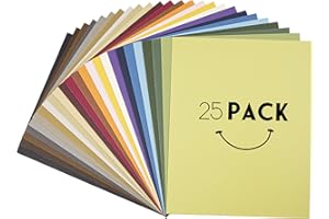 Golden State Art, Pack of 25 11x14 Multicolor Uncut Mat Boards, Great for Photos, Pictures, Frames, Acid-Free, White-Core