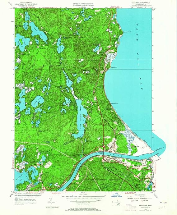 YellowMaps Sagamore MA topo map, 124000 Scale, 7.5 X 7.5