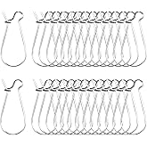 pson 200PCS Silver Earring Wire Hooks, Iron Kidney Ear Hooks, Dangle Earwire Hooks for Jewelry Making Supplies, DIY, Craft