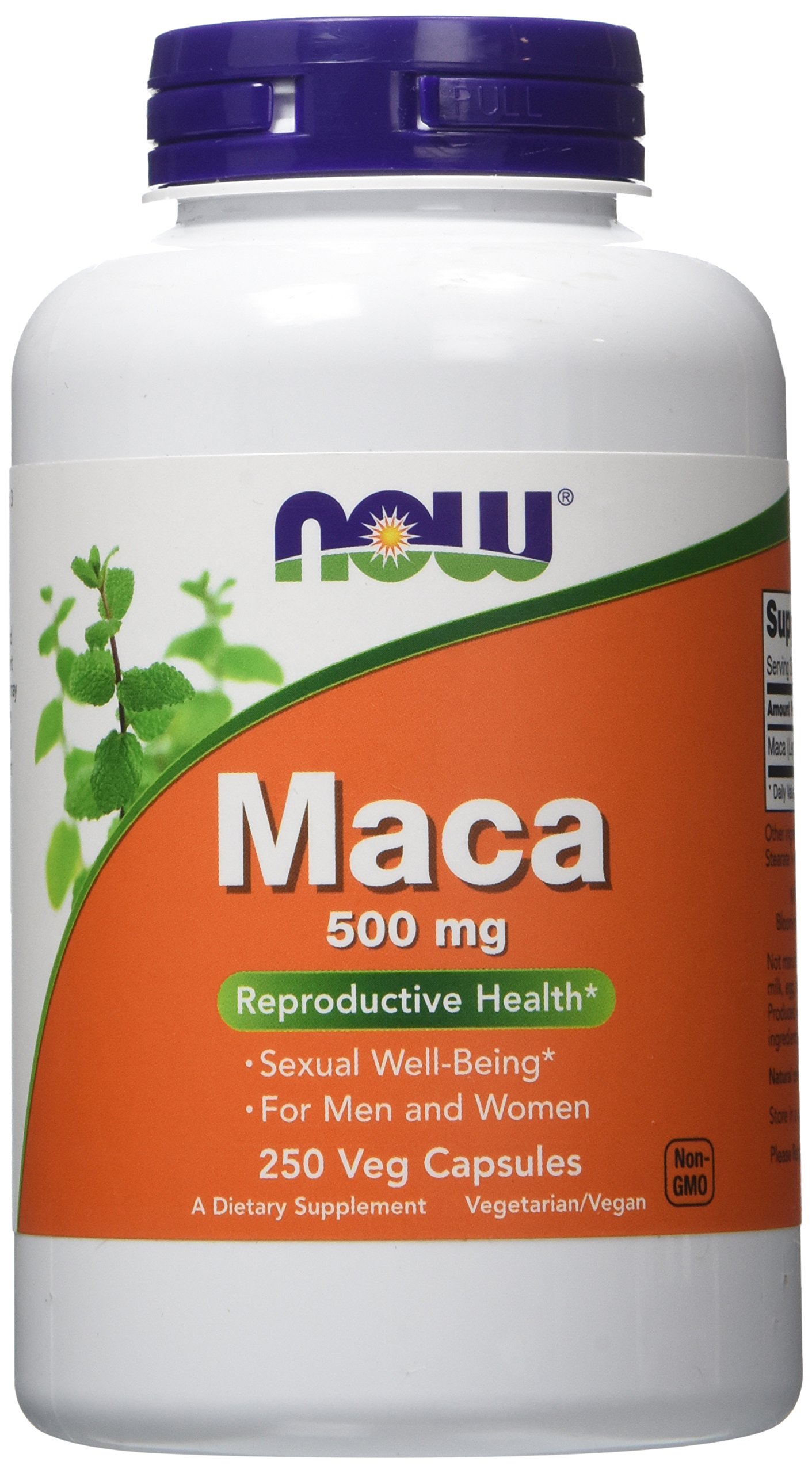 MACA Capsules NOW 500mg Reproductive Health For Men and Women 250