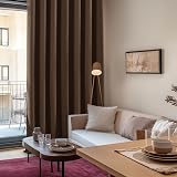 Deconovo Window Treatments Thermal Insulated Eyelet Curtains Blackout Bedroom view 3