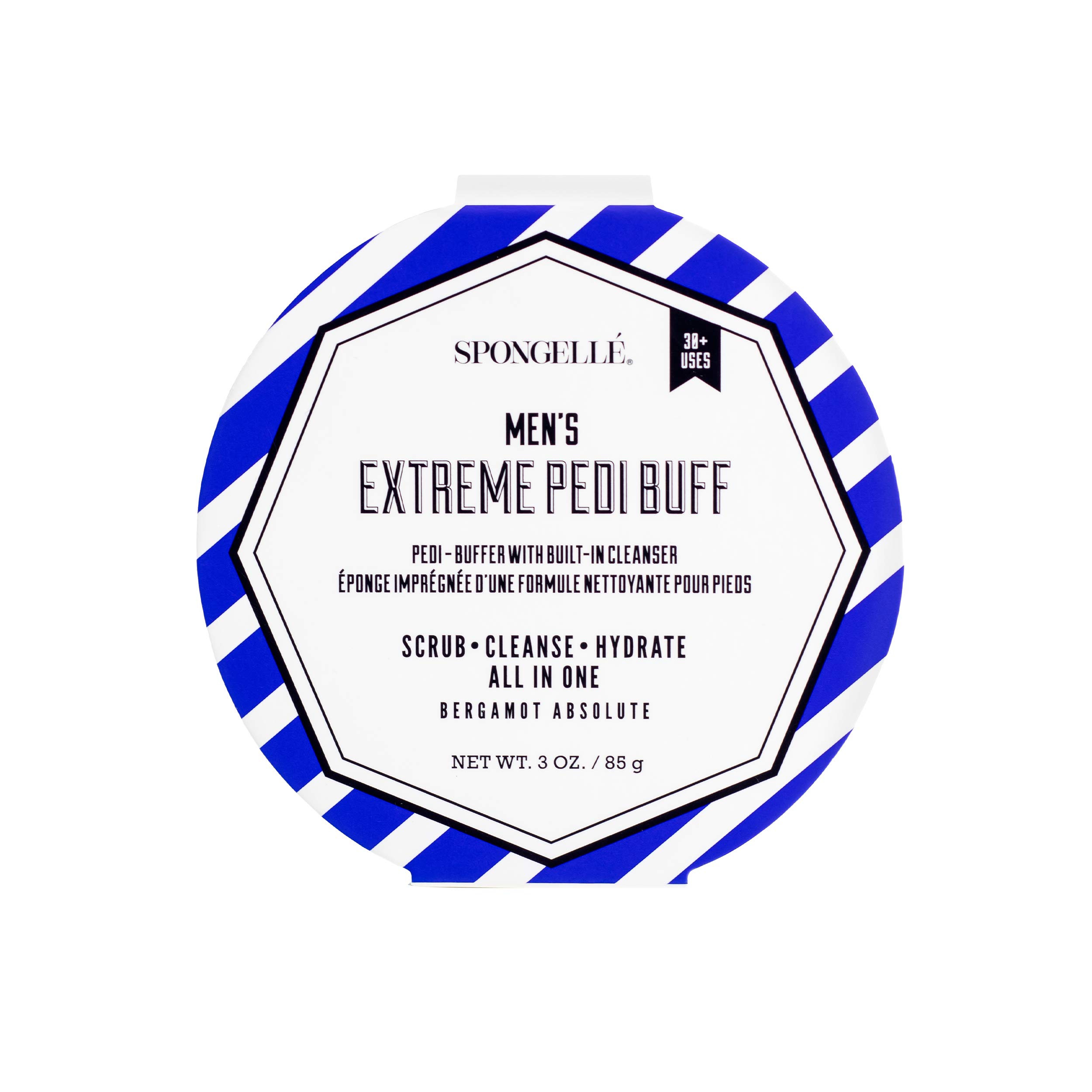 SPONGELLÉ Men's Extreme Pedi-Buffer, Bergamot Absolute