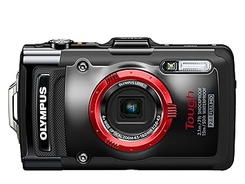 Olympus TG-2 Digitalkamera (12 Megapixel CMOS-Sensor, 4-fach opt. Zoom, 7,6 cm (3 Zoll) OLED-Display, F2,0 Objektiv, GPS, was