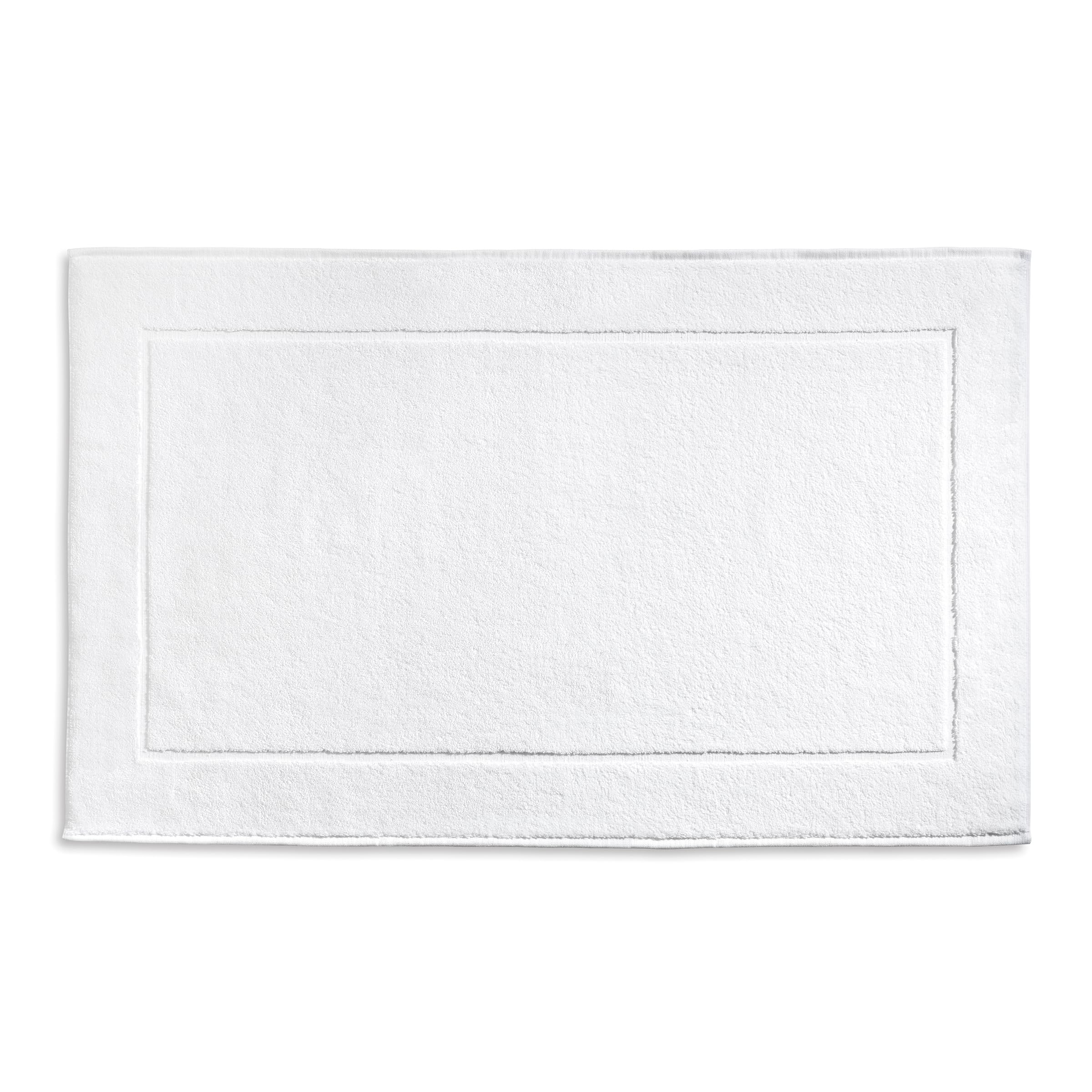 kela Ladessa 23480 Bath Mat 60 cm x 100 cm 100% Cotton Snow White Washable at 60 °C Suitable for Underfloor Heating