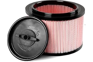 SERTERON VJFF Replacement Vacmaster Filter Compatible with Vacmaster VF408, VF410P, Wet/Dry Vac Beast VFB511B 0201 and Cleva Industrial VF408B
