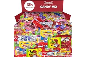 SWEETSIDE CANDY CO. Bulk Candy Mix - 6lb of Individually Wrapped Party Variety, Favorite Sweets Giant Bag Assorted Classic for Pinata Filler, Goodie Bag Fun Size