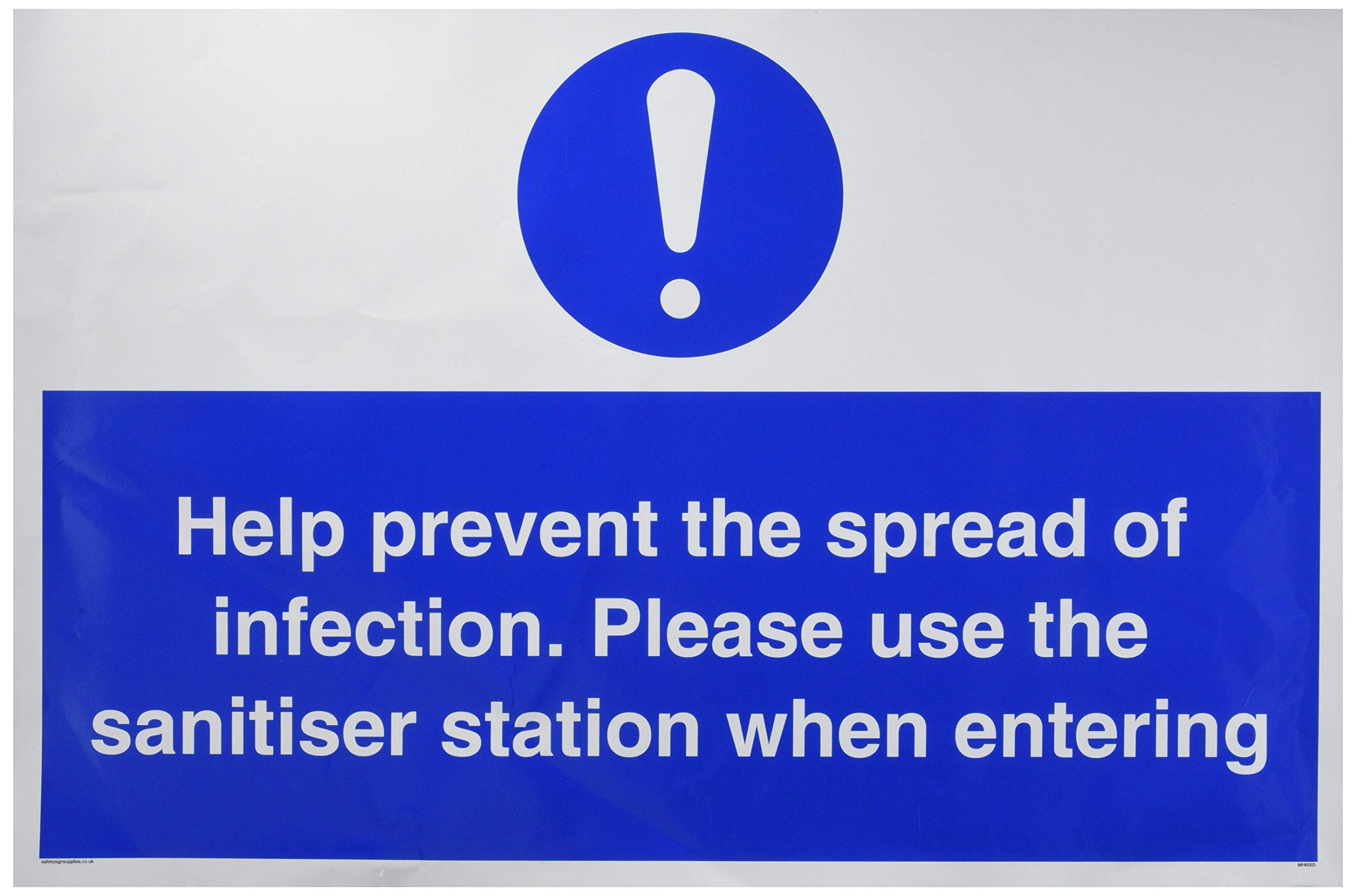 Help prevent the spread of infection. Please use the sanitiser station when entering