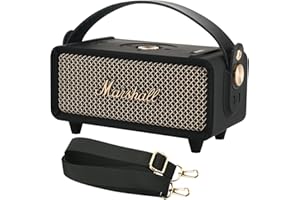 TXEsign Silicone Cover Case for Marshall Emberton II Speaker, Protective Skin Cover Travel Carrying Case Replacement Speaker Sleeve with Handle Strap and Shoulder Strap (Case Only)(Black)