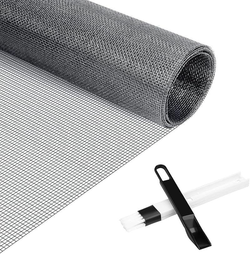 BRO Fly Mosquito Net 120x250cm High-Density DIY Mesh Screen Grey