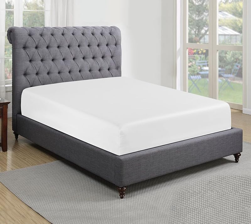 Sapphire Collection 200 Thread Count Egyptian Cotton Fitted Sheet Single White