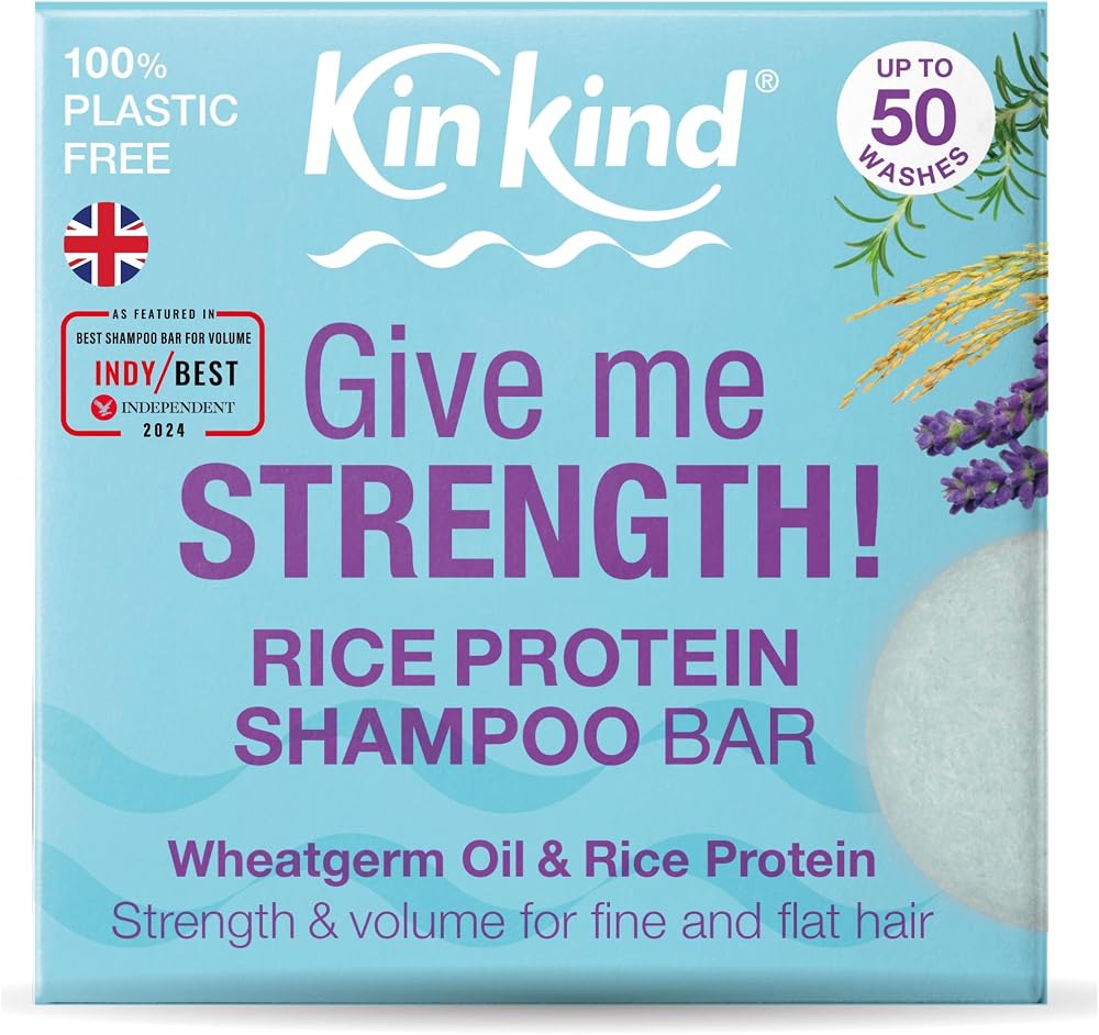KinKind Rice Water Shampoo Bar for Hair Growth UK Made Thickening