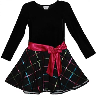 black velvet girls dress