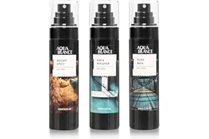 AQUA BLANCE Mens Body Spray, Refreshing Body Spray, Deodorant For Men, Pack of 3