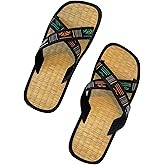 VIDAHODU Natural Sedge Mat Sandals for Men & Women | Sustainable Straw Flip Flops | Breathable, Comfortable Spa & Beach Slippers for Home or Hotel | Hawaiian Sandals