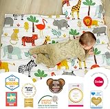 Bloomsbury Mill Safari Nap Mat for Toddlers - Blanket, Pillow & Carry Loop view 9