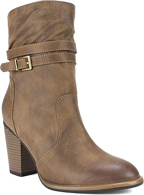 white mountain mid calf boots