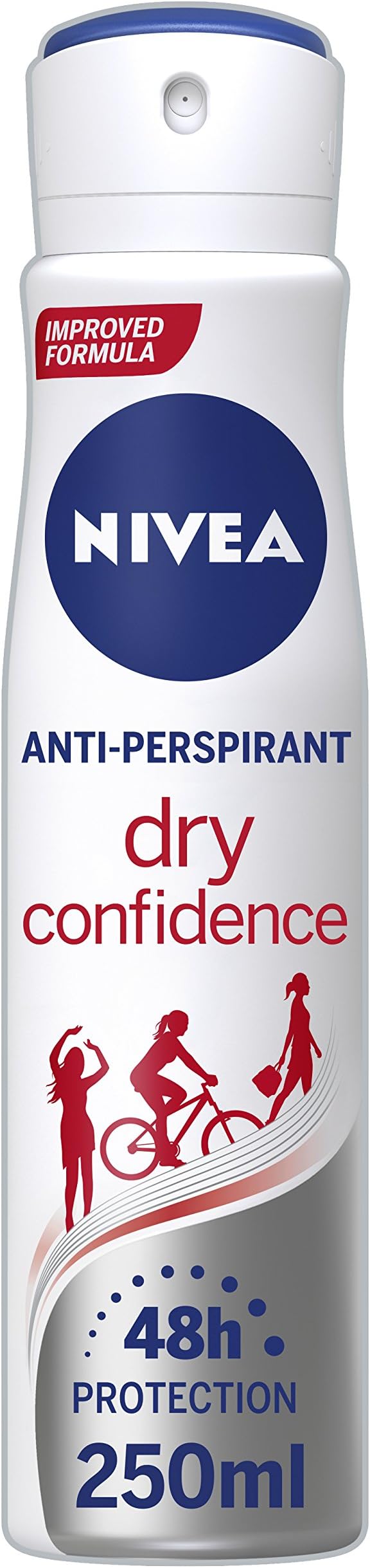 NIVEA AntiPerspirant Deodorant Spray, Dry Confidence, 48 Hours Deo