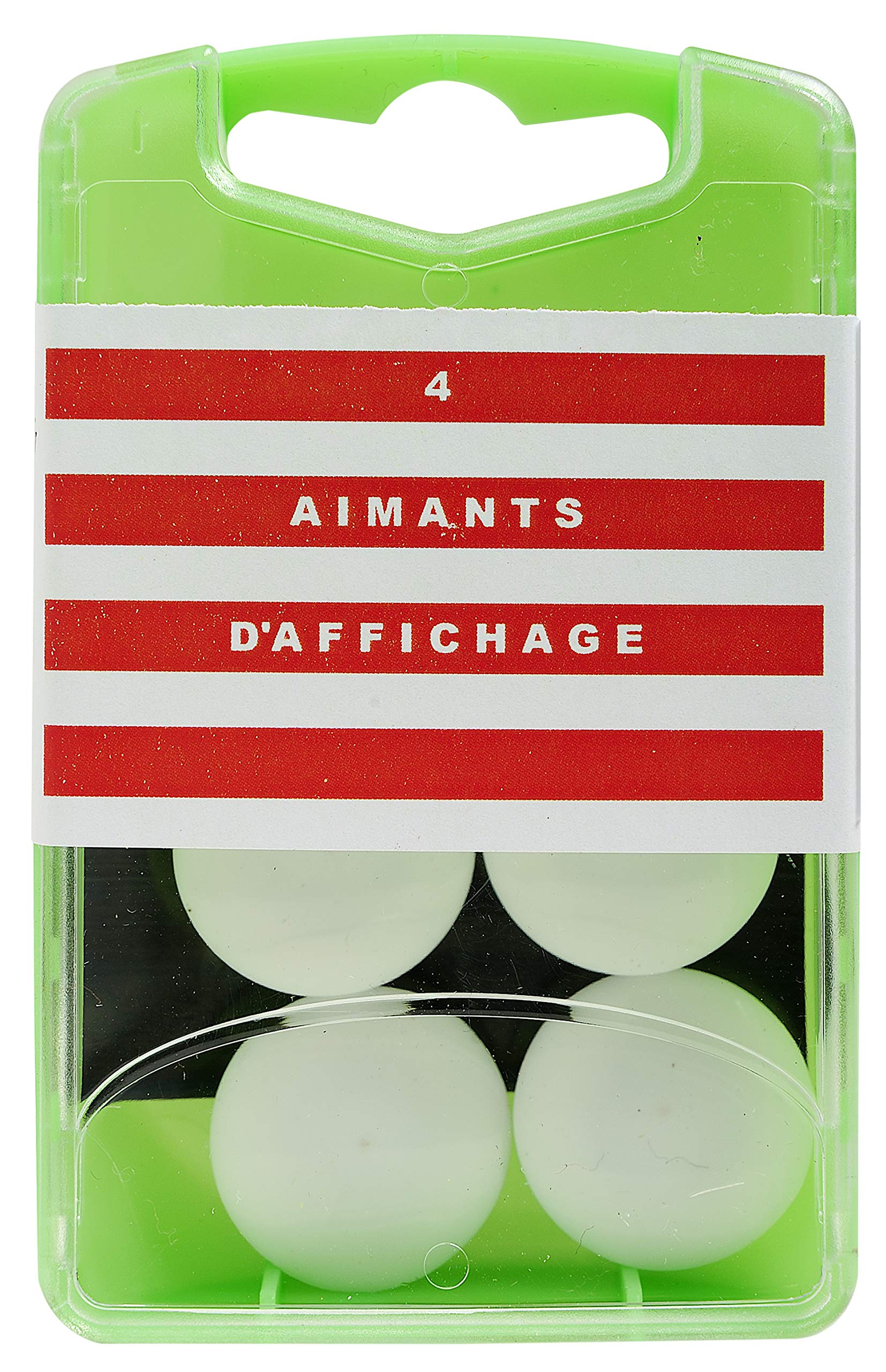 Exacompta - Ref. 11800E - BOX 4 MAGNETS F18 WHITE - White