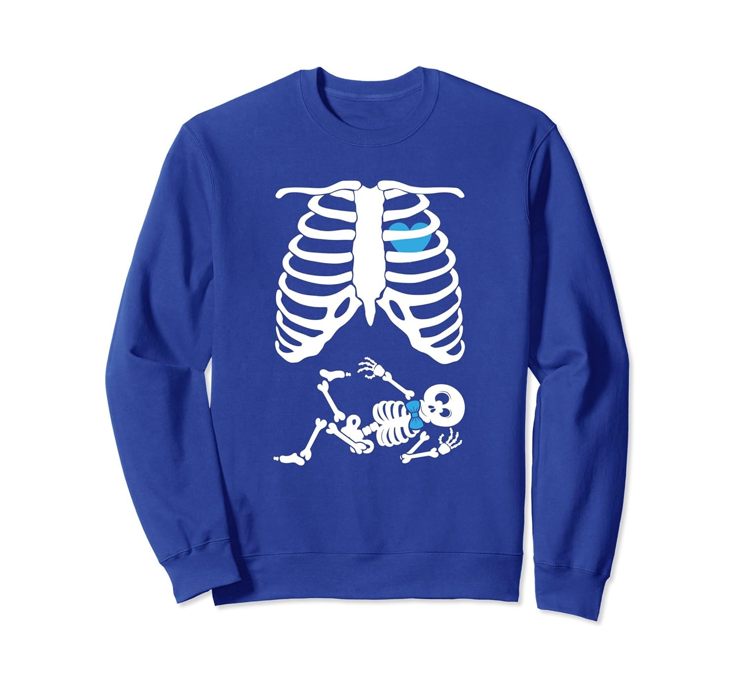 Pregnant Mother Pregnancy Skeleton Baby Halloween Sweatshirt- TPT