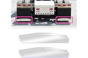 GUSSTZEL Mud Flap Weights, 1 Pair Stainless Steel Mud Flap Weights for Semi Trucks, 24" X 4"