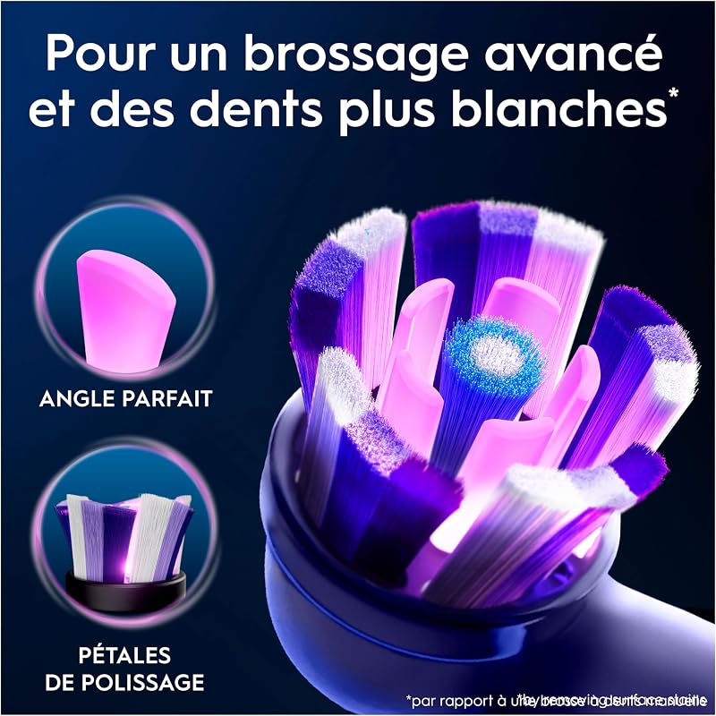 Brossettes de Rechange Radiant White, lot de 8, Blanches
