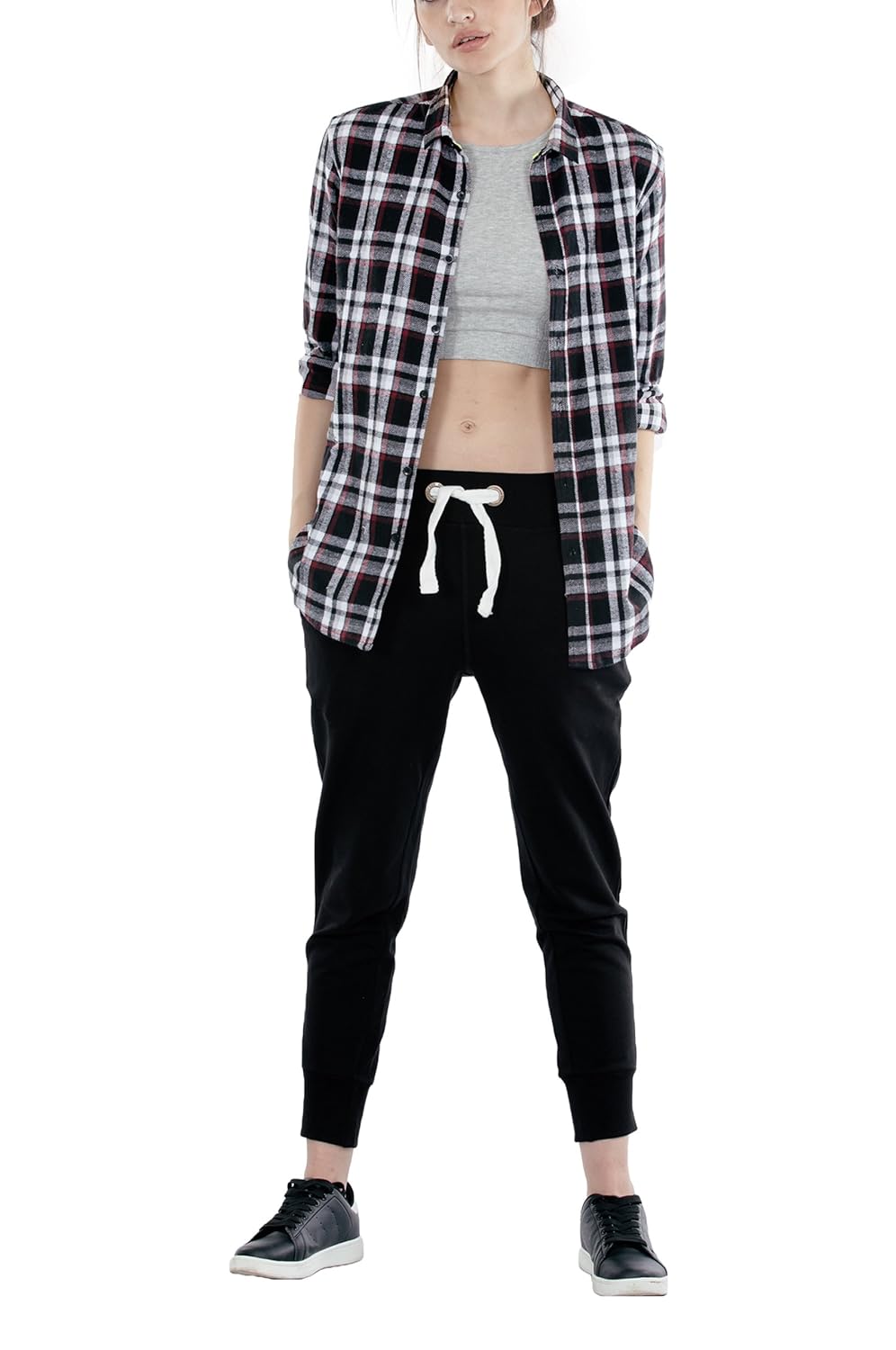 bewakoof women's cotton fleece joggers track pants