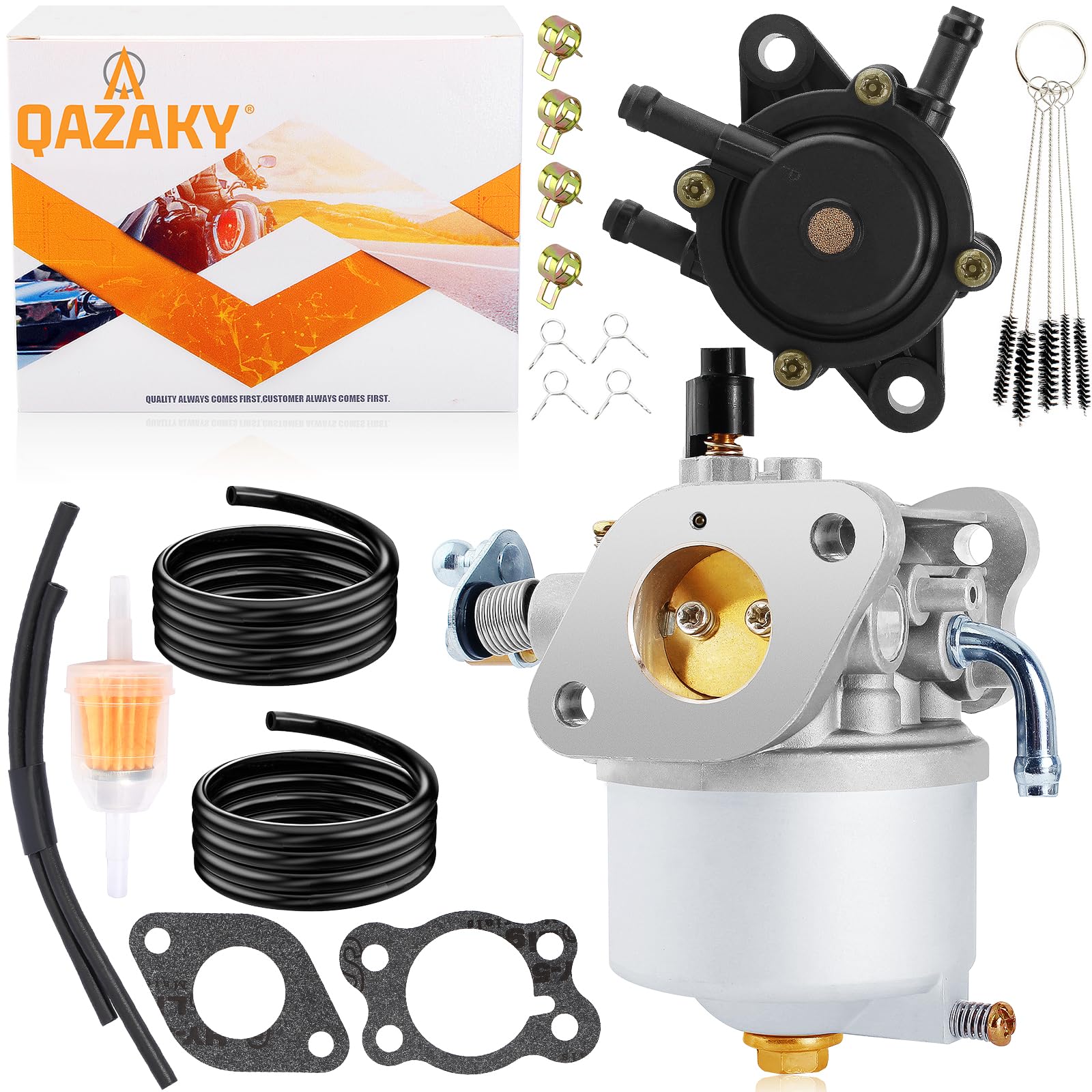 QAZAKY 295cc Carburetor Fuel Pump Compatible with EZGO Golf Cart Marathon TXT Medalist 4-Cycle Robin Engine 26645-G01 26645-G03 26645-G04 26725-G01 26726-G01 26727-G01 72558-G02 72558-G03 603901 17553