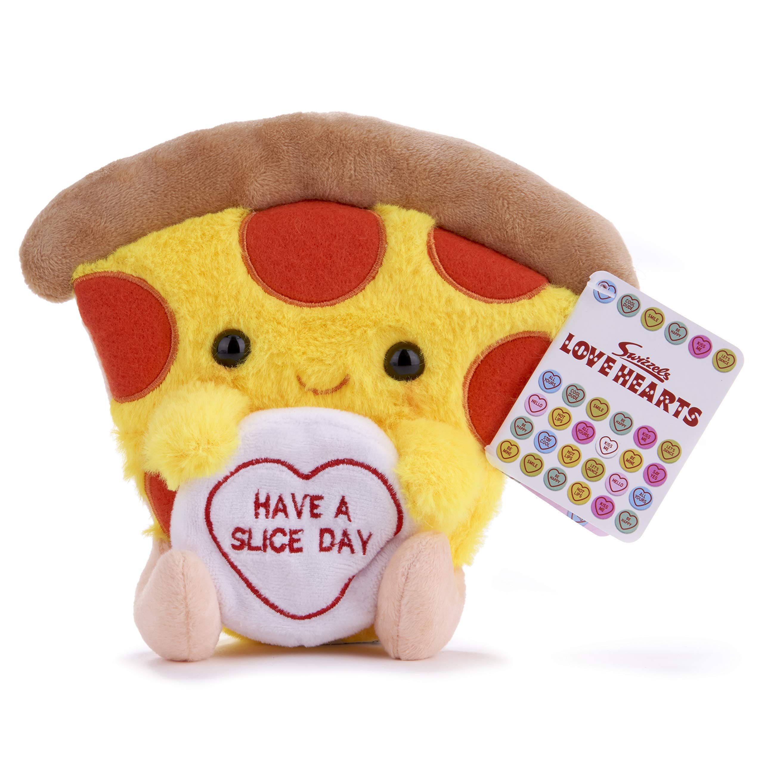Posh Paws SWIZZELS LOVE HEARTS 18CM (7”) PATRICK THE PIZZA SOFT TOY