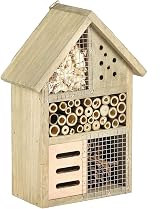 Pet Ting Wooden Insect House Eco Friendly Bee Ladybug Butterfly 25.5cm view 1