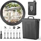 Portable 4 Gallon Misting System with 15000mAh Rechargeable Pump, 33FT Hose &ndash; Powerful Outdoor Water Bucket Misters for Outside Patio Cooling, Backyard, Canopy, Camping, Umbrella, Sports, Greenhouse