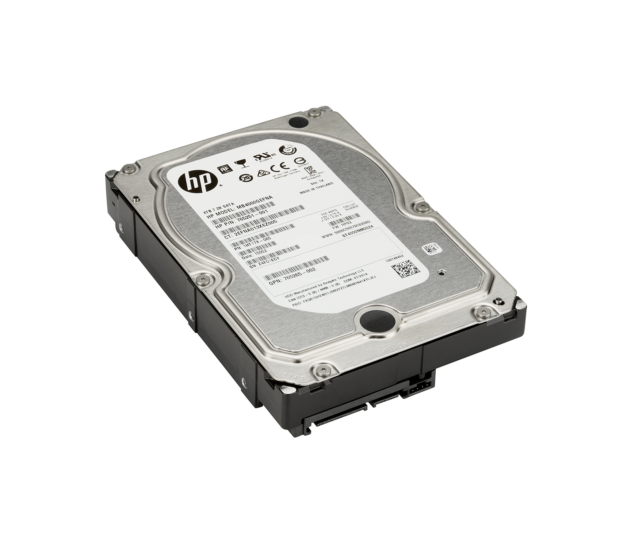 HP - Hard drive - 4 TB - internal - 3.5" - SATA 6Gb/s - 7200 rpm - buffer: 128 MB - for Workstation Z2 G4, Z2 G5, Z2 G8, Z230, Z4 G4, Z440, Z6 G4, Z640, Z8 G4, Z840, ZCentral 4R