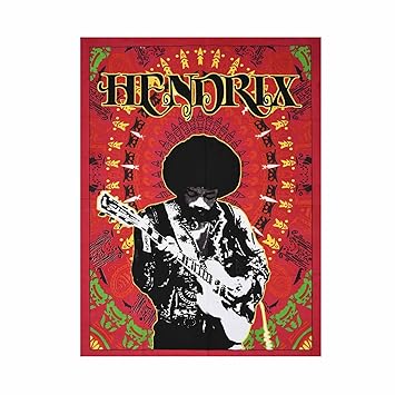 Shoppers Point Guitarist Jimi Hendrix Cotton Poster Wall Hanging Tapestry Cotton Fabric 40x30 Inch Multicolour Amazon In Home Improvement