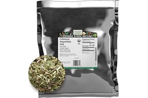 Frontier Co-op Organic Echinacea Angustifolia Herb, 1lb Bulk Bag - Cut and Sifted, Dried - Ideal for Echinacea Root Tea and Herbal Uses, Kosher