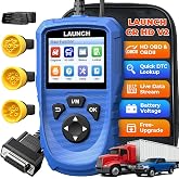 LAUNCH CR HD V2 Heavy Duty Truck Scanner 2026 Diesel Full-System Scan Tool | 2 in 1 HDOBD &amp; OBD2 Code Reader for Commercial Vehicles&amp; Cars, Lifetime Free Updates, Quick DTC Lookup,Battery Voltage Check
