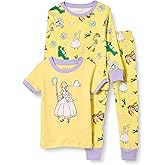 Amazon Essentials Disney | Marvel | Star Wars | Princess Girls and Toddlers' Snug-fit Cotton Pajamas, Pack of 3