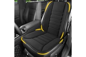 Lofty Aim Car Seat Cushion with Back Support Pillow, Comfy Lumbar Support & Seat Cushion, Memory Foam Driving Pillow for Back-Sciatica Pain Relief, Auto Pad Suitable for Car, Truck, SUV - Black