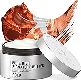 THERAPISPA Moisturizing Body Butter – Rich Body Cream with Shea Butter, Ceramides, Collagen & Vitamin B5 to Repair & Soften Dry, Cracked Skin (Gold, 7.0 fl oz)