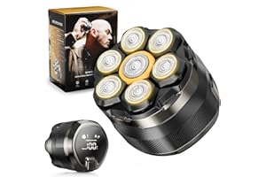 NIWUIO Head Shaver for Bald Men: 7D Electric Bald Razor - Waterproof Wet Dry Shaving - Professional Grooming Kit for Balder with Type-C Charge - Detachable Head Shavers for Scalp/Face/Beard