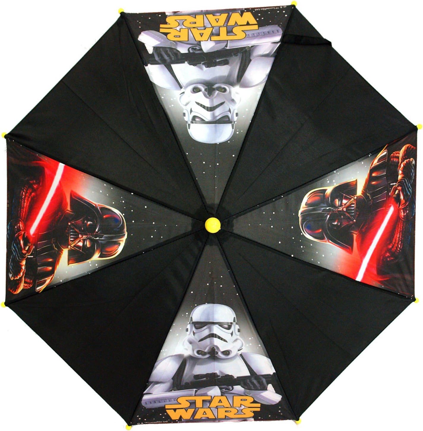 Kids Umbrellas for Girls or Boys - Star Wars Small Mini Bubble Dome 8 Rib Umbrella for Children Featuring Darth Vader