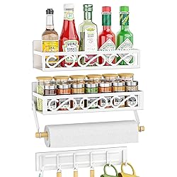 Bunoxea Spice Rack Magnetic for Refrigerator, 3