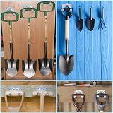 GOYADA 24 Pcs Metal Tool Hooks Heavy Duty U Shaped Wall Mount Organization view 6