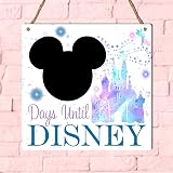 Pixie's Gifts Days Until Disney Chalkboard Plaque 18cm x 18.5cm view 4