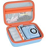 Kids Instant Print Camera Case Compatible with ESOXOFFORE/for Dylanto/for DUDUDRAGON/for GKTZ/for ETIKEZ/for Dafotil/for Careenoah/for Aasonida Digital Video Prints Paper Cameras Bag- Blue