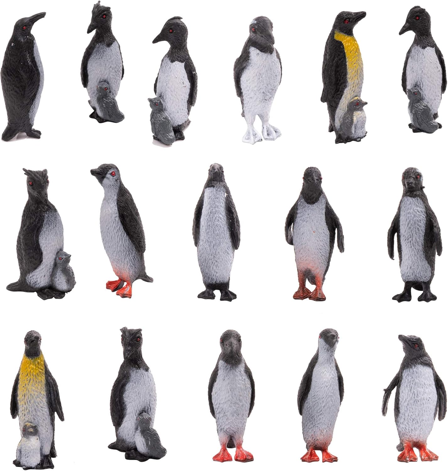 THE TWIDDLERS 48 Pack Penguin Figures Toys 8 antarctic animals Great