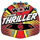 WOW Watersports Thriller Deck Tube Water Towable Tube Inflatable Boat Tube, Wild Wake Action - Water Sports Inflatables - Tow